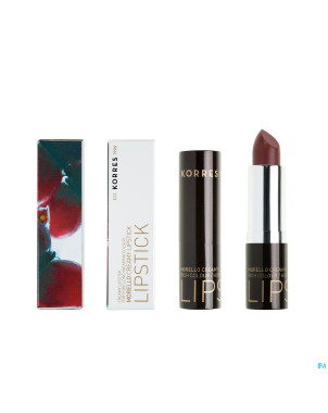 Korres km lipstick morello 34 mocha brown