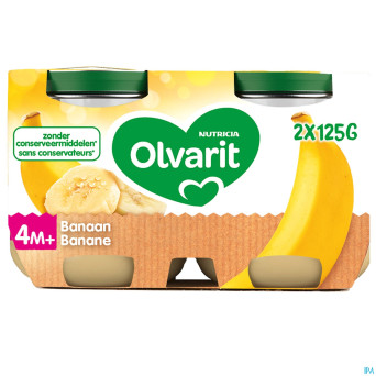 Olvarit banane    2x125g 4m06