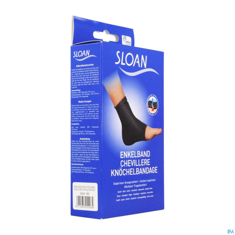 Sloan cheville sup noir l