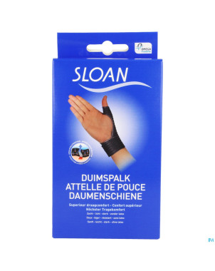 Sloan attelle de pouce noire l/xl