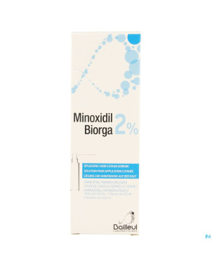 Minoxidil biorga 2% sol cutanee coffret  fl 1x60ml