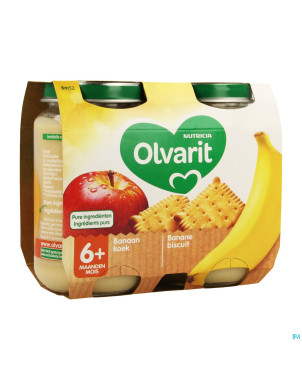 Olvarit banane biscuit    2x200g 6m52