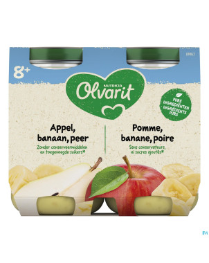 Olvarit pomme banane poire    2x200g 8m59