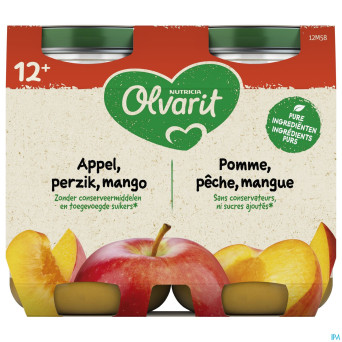 Olvarit pomme peche mangue    2x200g 12m56
