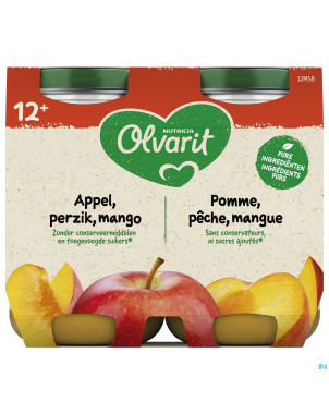 Olvarit pomme peche mangue    2x200g 12m56