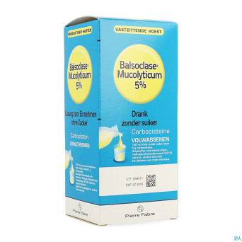 Balsoclase mucolyticum 5% sol buv. s/sucre   200ml
