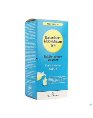Balsoclase mucolyticum 5% sol buv. s/sucre   200ml