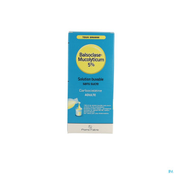 Balsoclase mucolyticum 5% sol buv. s/sucre   200ml