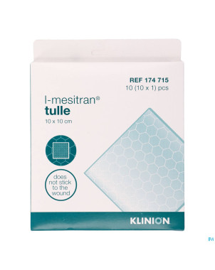 Klinion adv. mesitran tulle a/bact. 10x10cm 10