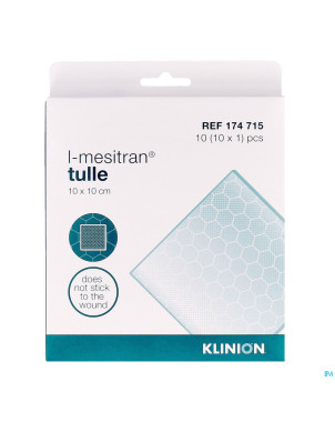 Klinion adv. mesitran tulle a/bact. 10x10cm 10
