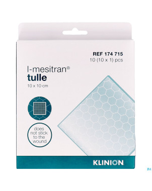Klinion adv. mesitran tulle a/bact. 10x10cm 10