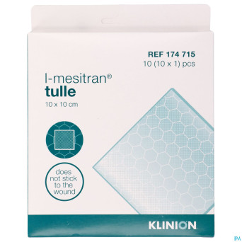 Klinion adv. mesitran tulle a/bact. 10x10cm 10