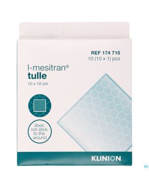 Klinion adv. mesitran tulle a/bact. 10x10cm 10