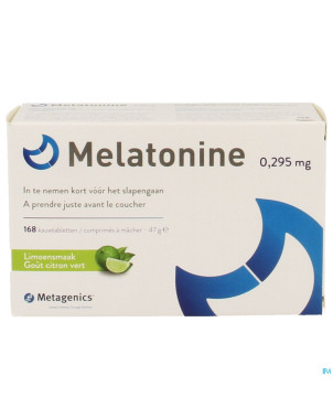 Melatonine 0,295mg    comp croq 168 metagenics