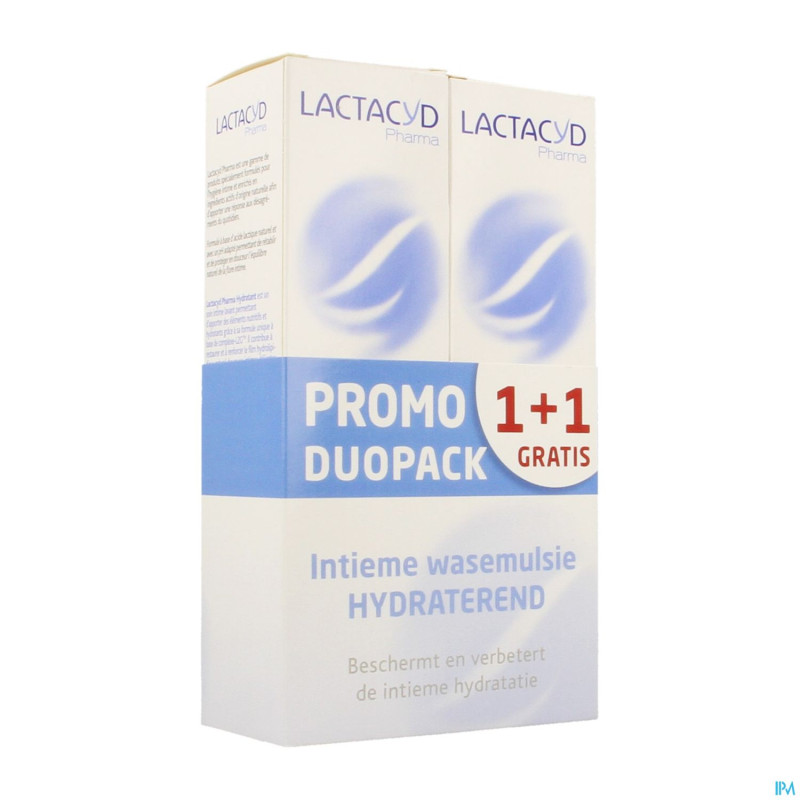 Lactacyd pharma hydratant 2x250ml 1+1