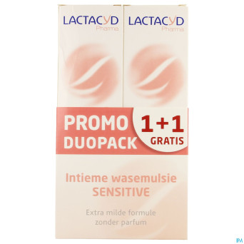 Lactacyd pharma peaux sens 2x250ml 1+1