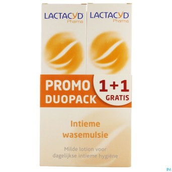 Lactacyd pharma soin intime lav 2x250ml 1+1