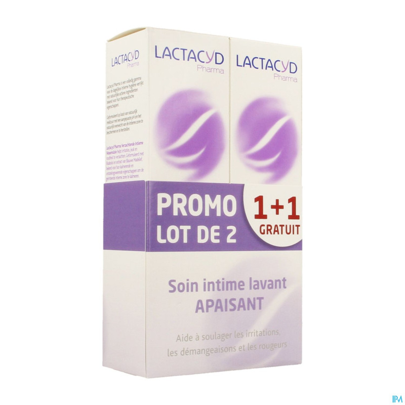 Lactacyd pharma apaisant 2x250ml 1+1