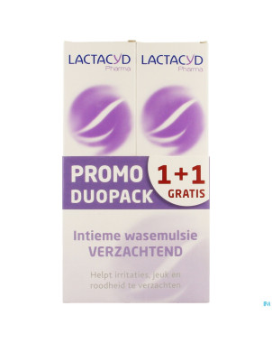 Lactacyd pharma apaisant 2x250ml 1+1