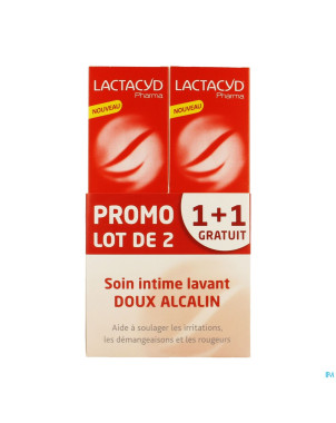 Lactacyd pharma alcalin 2x250ml 1+1