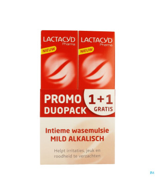 Lactacyd pharma alcalin 2x250ml 1+1
