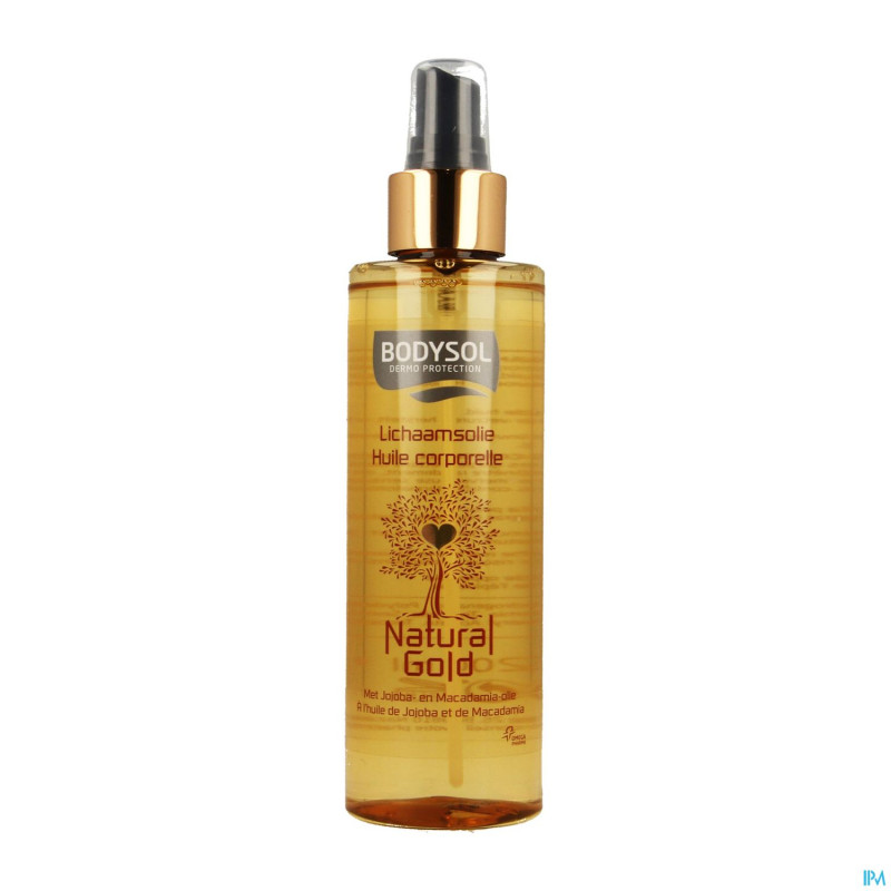 Bodysol natural gold huile corps 200ml