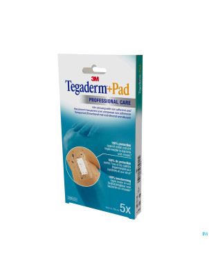 Tegaderm + pad 3m film dressing n/adh 6 x 10cm 5