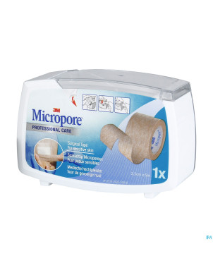 Micropore 3m sparadrap tan disp.    25,0mmx9,1m 1