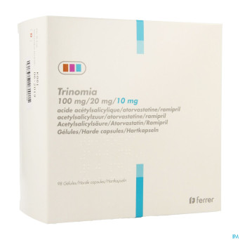 Trinomia 100mg/20mg/10,0mg caps dur  98