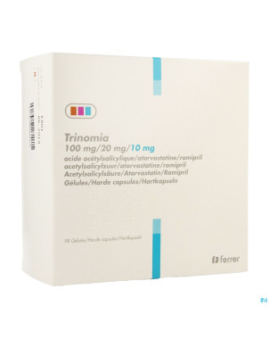 Trinomia 100mg/20mg/10,0mg caps dur  98