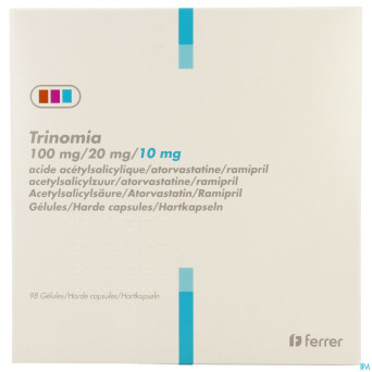 Trinomia 100mg/20mg/10,0mg caps dur  98