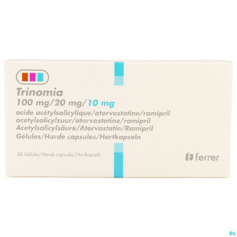 Trinomia 100mg/20mg/10,0mg caps dur  28