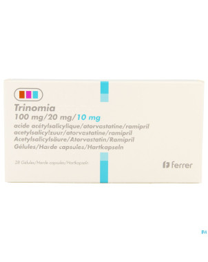 Trinomia 100mg/20mg/10,0mg caps dur  28