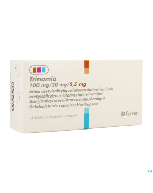 Trinomia 100mg/20mg/ 2,5mg caps dur  28