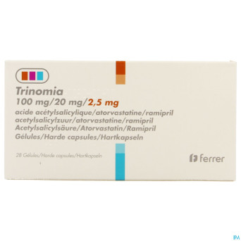 Trinomia 100mg/20mg/ 2,5mg caps dur  28