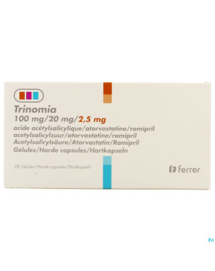 Trinomia 100mg/20mg/ 2,5mg caps dur  28