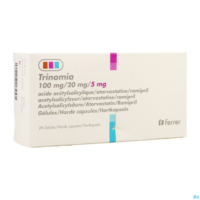 Trinomia 100mg/20mg/ 5,0mg caps dur  28