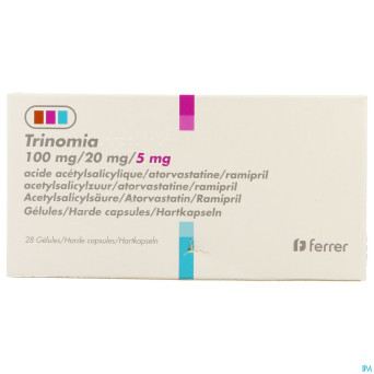 Trinomia 100mg/20mg/ 5,0mg caps dur  28