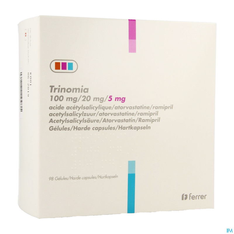 Trinomia 100mg/20mg/ 5,0mg caps dur  98