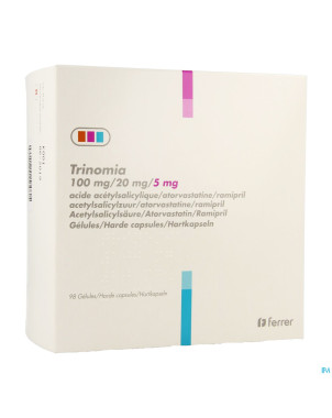 Trinomia 100mg/20mg/ 5,0mg caps dur  98