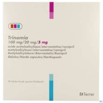 Trinomia 100mg/20mg/ 5,0mg caps dur  98