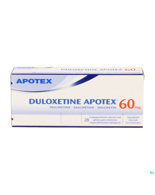 Duloxetine apotex 60mg gastroresist.  caps  28