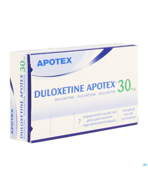 Duloxetine apotex 30mg gastroresist.  caps   7