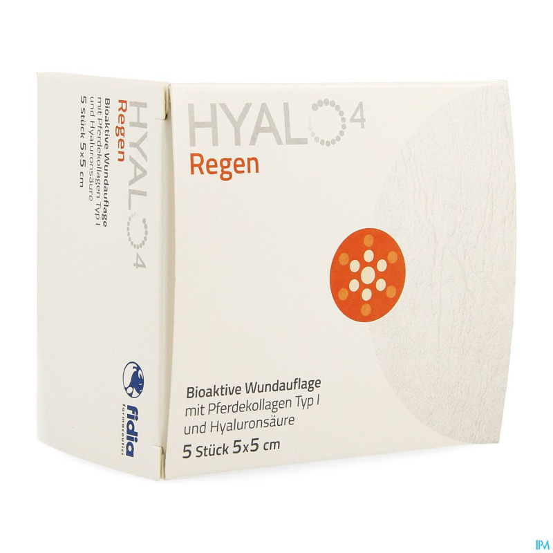 Hyalo 4 regen pans gaze ster  5 x  5cm 5