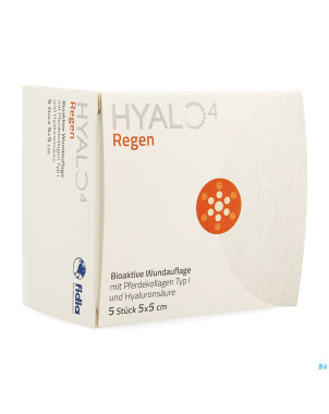 Hyalo 4 regen pans gaze ster  5 x  5cm 5