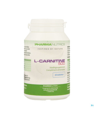 L carnitine 500 comp 60    pharmanutrics
