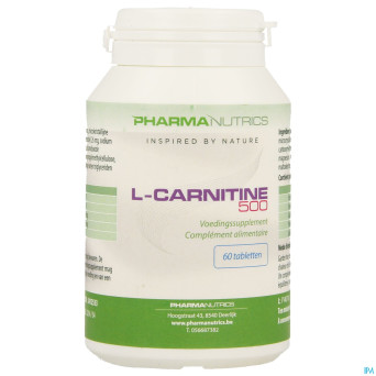 L carnitine 500 comp 60    pharmanutrics