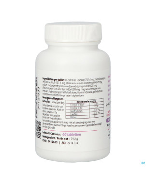 L carnitine 500 comp 60    pharmanutrics