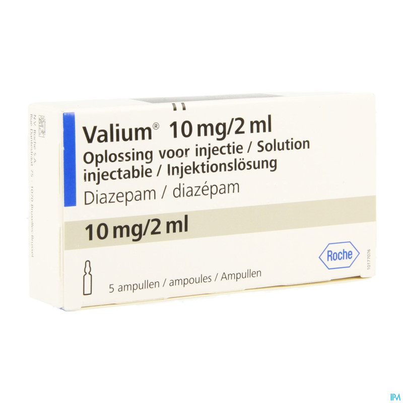 Valium 10mg/2ml sol inj amp 5