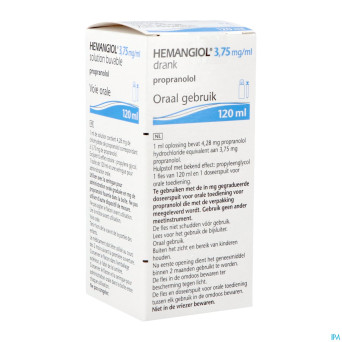 Hemangiol 3,75mg/ml sol buvable 120ml